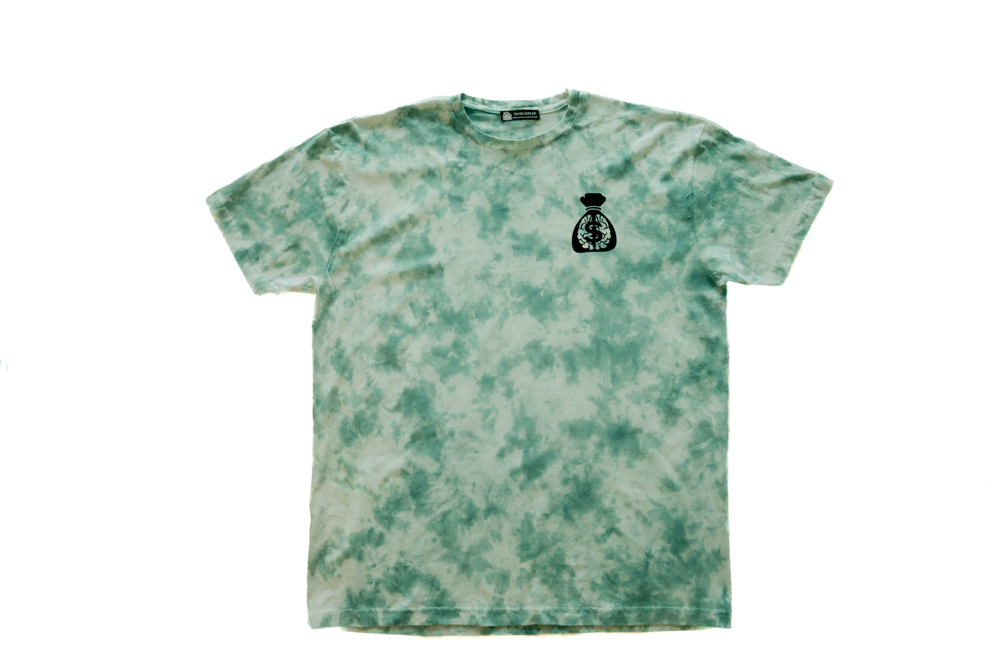 Tie Dye Unisex Tee-Money Green
